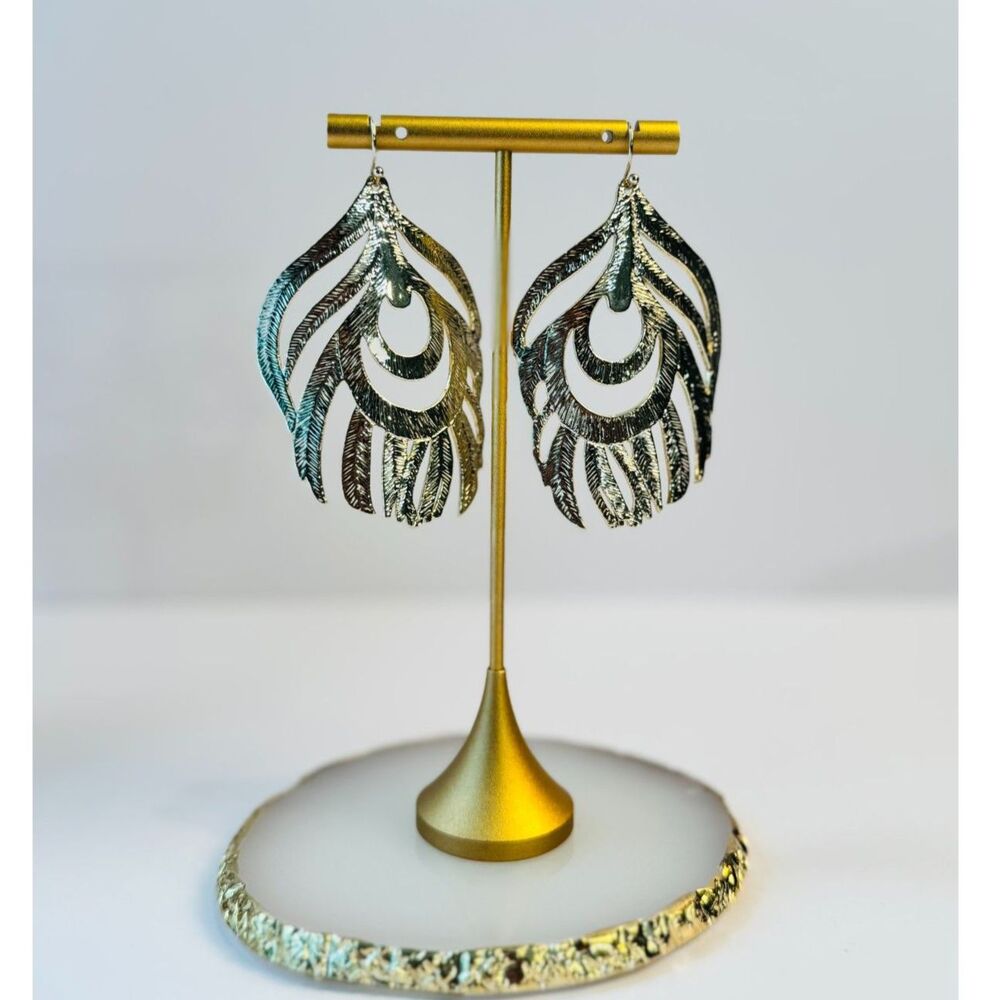 Designer Inspired Kendra Scott Feather Earrings